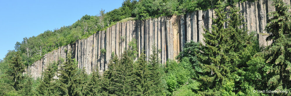 Nationales Geotop Basaltsäulen Scheibenberg