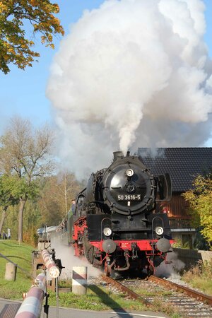 Die 50er des Vereins Sächsischer Eisenbahnfreunde e.V. im Einsatz