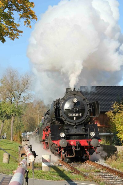 Die 50er des Vereins Sächsischer Eisenbahnfreunde e.V. im Einsatz