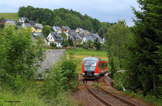 Auf dem Weg in Richtung Markersbacher Viadukt