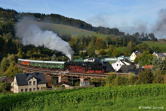 Dampflok in Markersbach