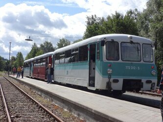 Aufenthalt am Bahnhof Schlettau